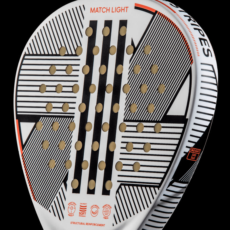 Load image into Gallery viewer, Adidas Match Light 3.3 padel racquet featuring a soft core for comfort and reduced vibration

