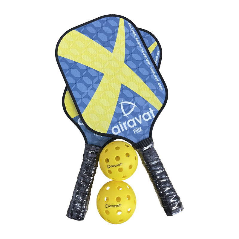 Load image into Gallery viewer, Airavat Prix Pickleball Paddle Set (2 Paddles + 2 Balls + 1 Bag/Assorted Colour)
