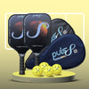 Puls8 Astral 12K Carbon Pickleball Paddle(2 Paddles + 2 Cover Bag + 4 Balls)