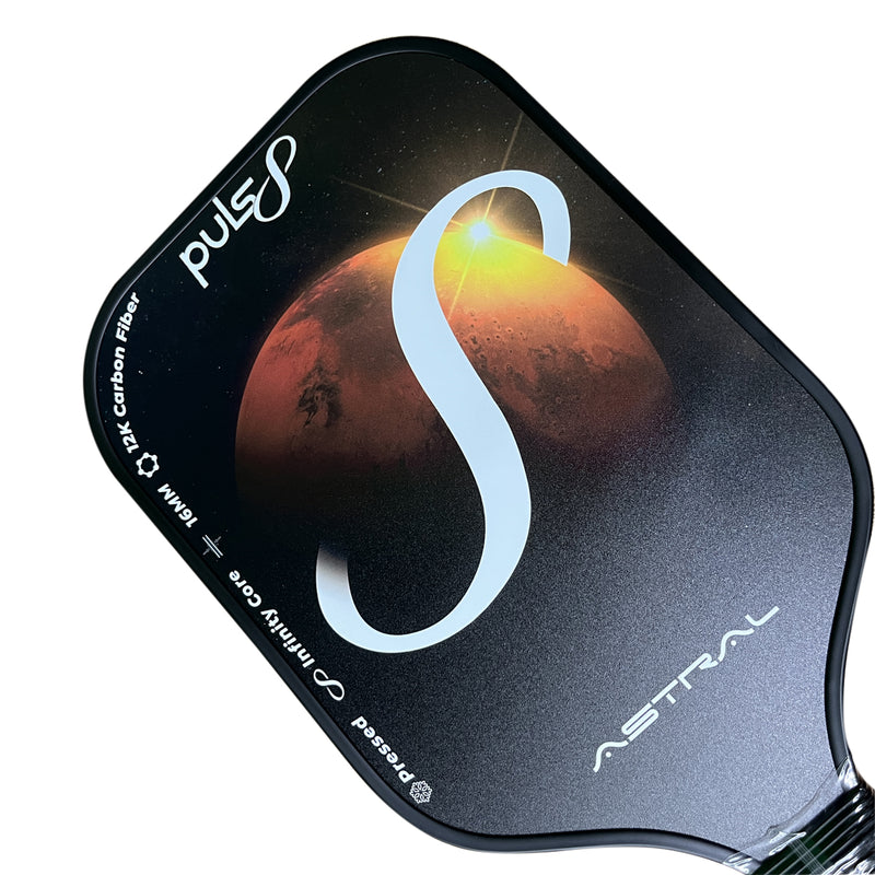 Load image into Gallery viewer, Puls8 Astral Cold Pressed Pickleball Paddle side view
