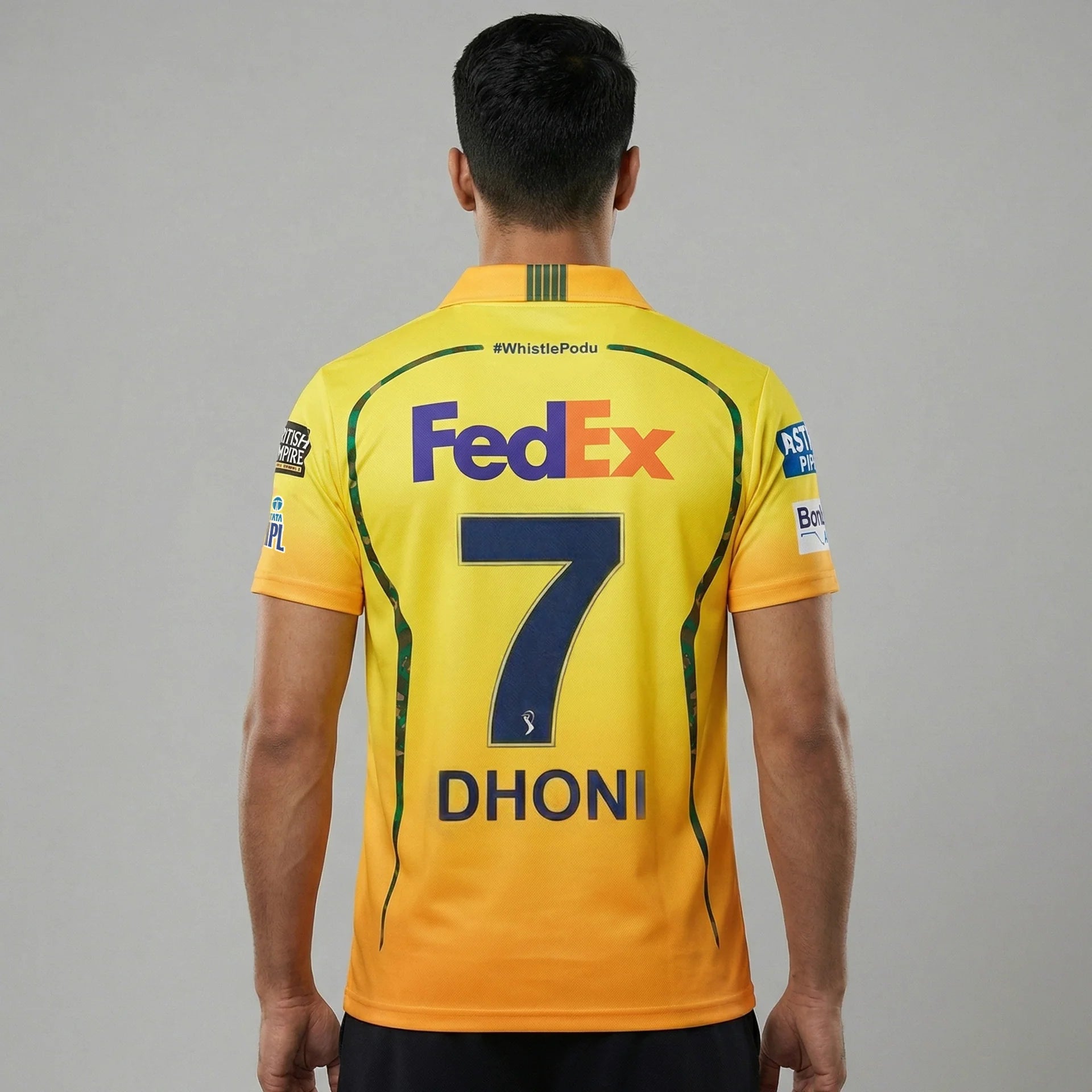 CSK Match Jersey 2026 Dhoni 7 Cricket Apparel