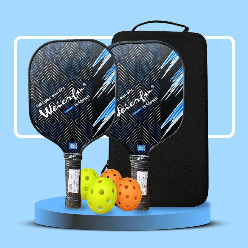 Load image into Gallery viewer, Weierfu Graphite Face Platinum Pickleball Paddle Set
