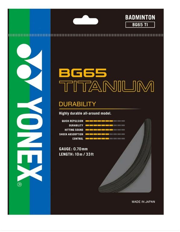 Load image into Gallery viewer, Yonex BG 65 Titanium 0.70MM Badminton String
