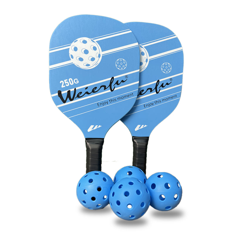 Load image into Gallery viewer, Weierfu Wooden Pickleball Paddle Set white background
