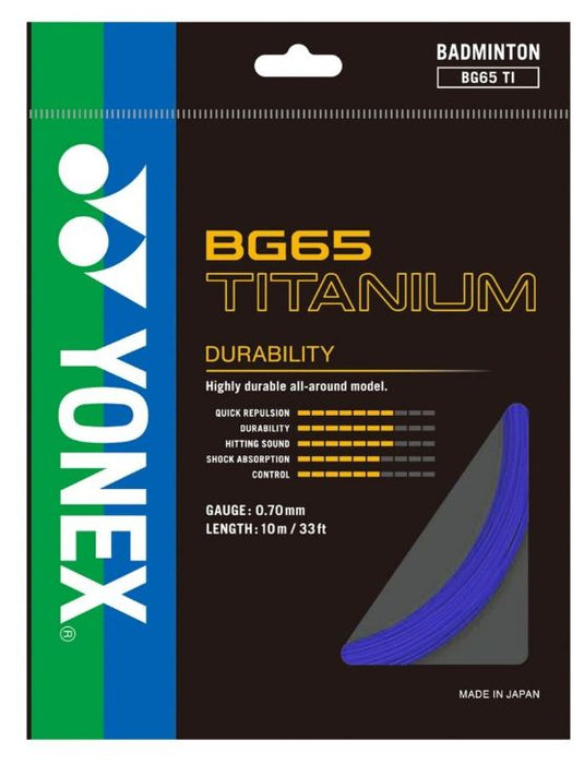 Yonex BG 65 Titanium 0.70MM Badminton String