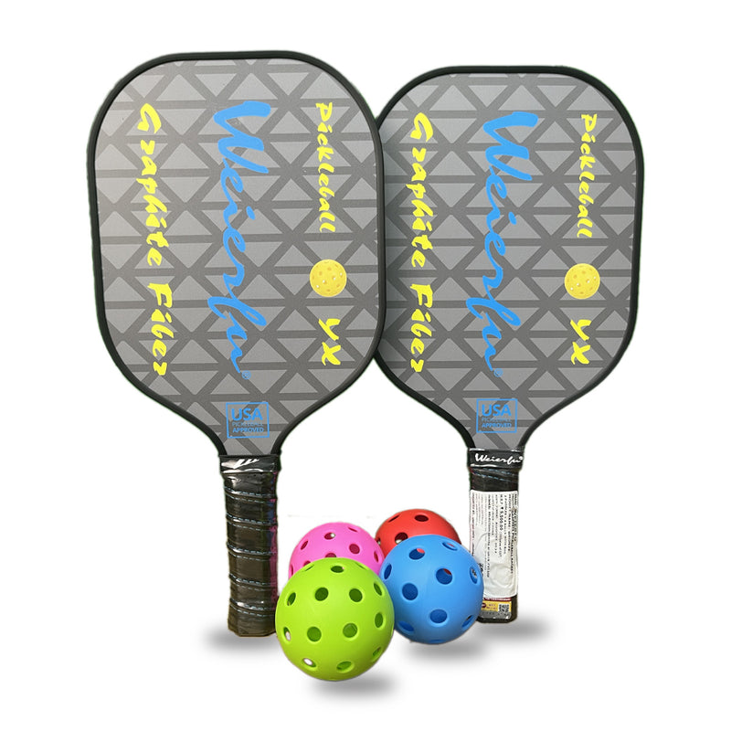 Load image into Gallery viewer, Weierfu Graphite Face Bronze Pickleball Paddle Set
