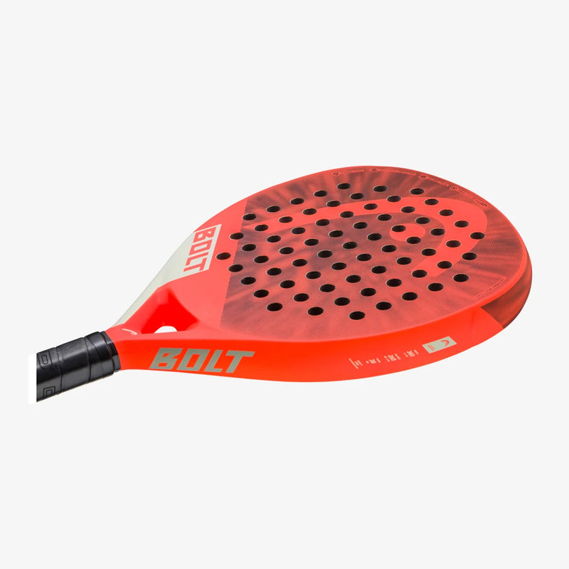 Load image into Gallery viewer, Head Bolt 2023 Padel Racquet red side view
