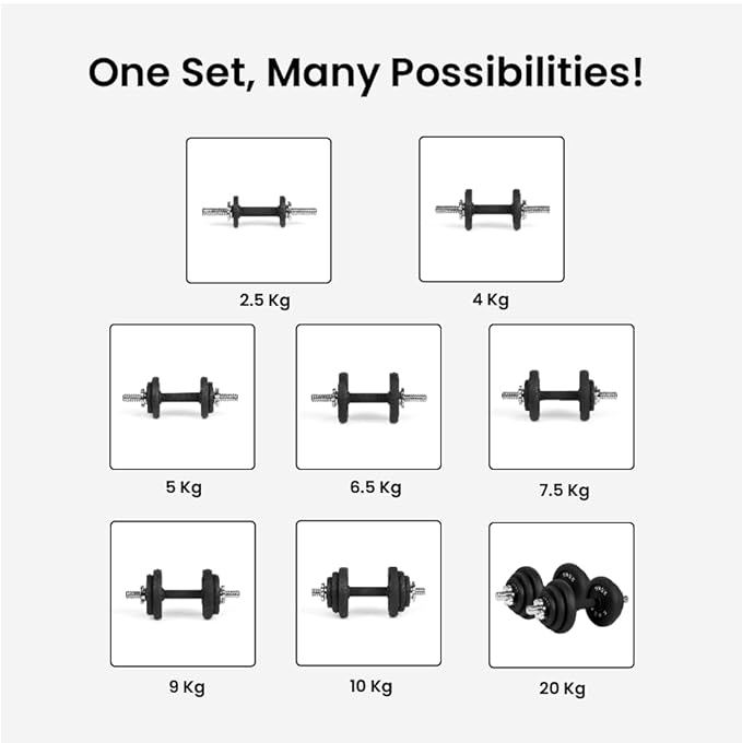 Load image into Gallery viewer, The Cube Adjustable Dumbell 20 Kg Kit
