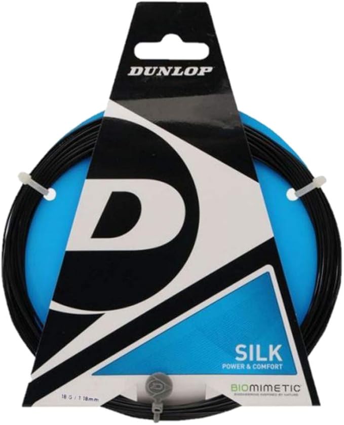 Load image into Gallery viewer, Dunlop Silk Black 18g Squash String (one racket can be strung)
