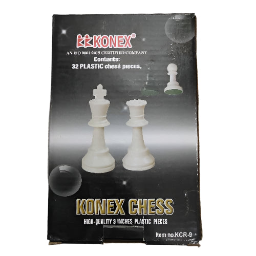 Konex Wooden Chess Coins 32 Plastic Chess Coins