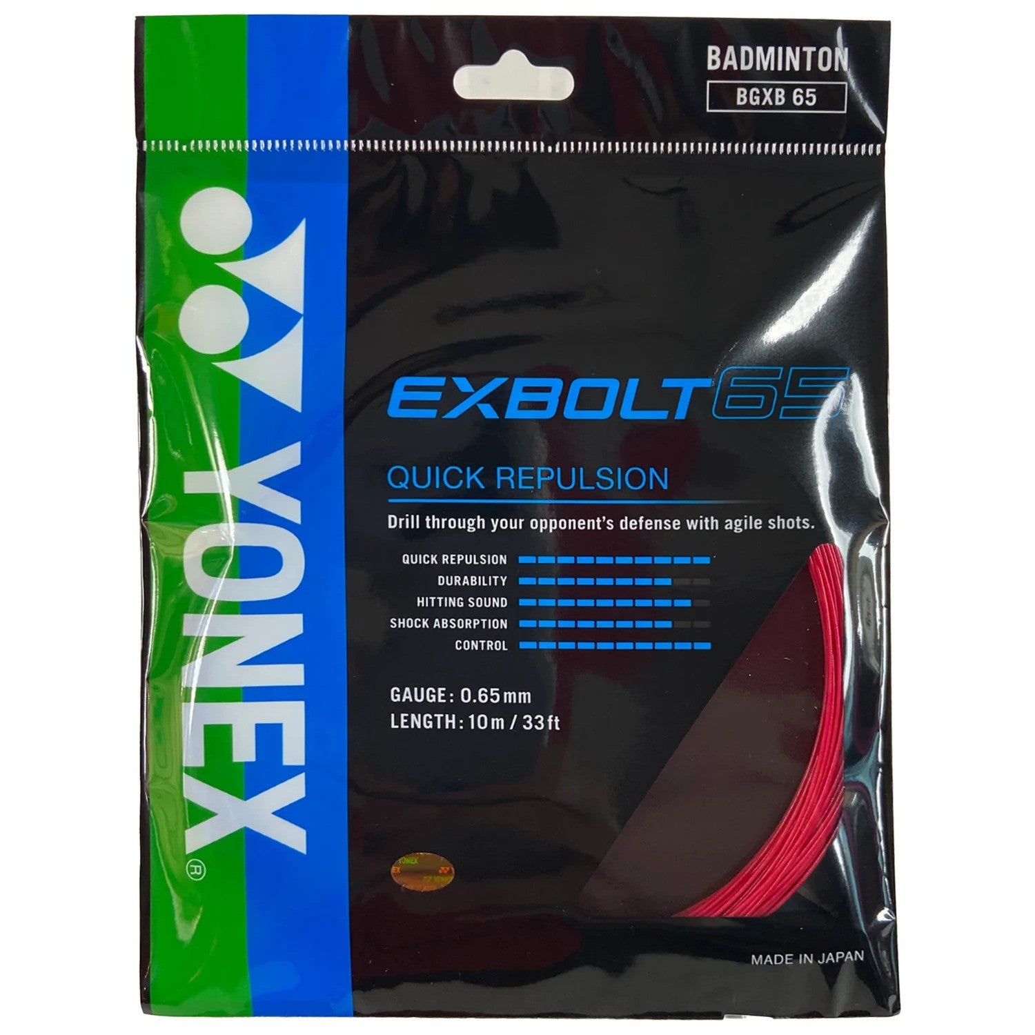 Buy Yonex BG Exbolt 65 Badminton String Online SCS Sports