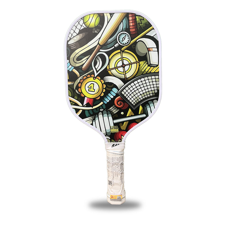 Load image into Gallery viewer, Weierfu Graphite Face Platinum Pickleball Paddle Set - white background
