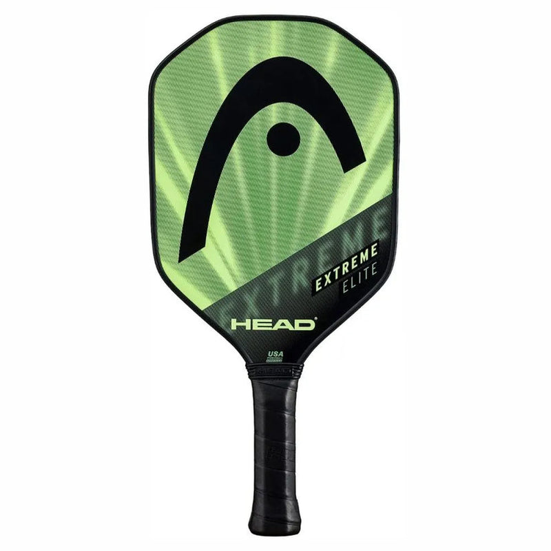 Load image into Gallery viewer, Close-up of the Head Extreme Elite paddle surface and grip
