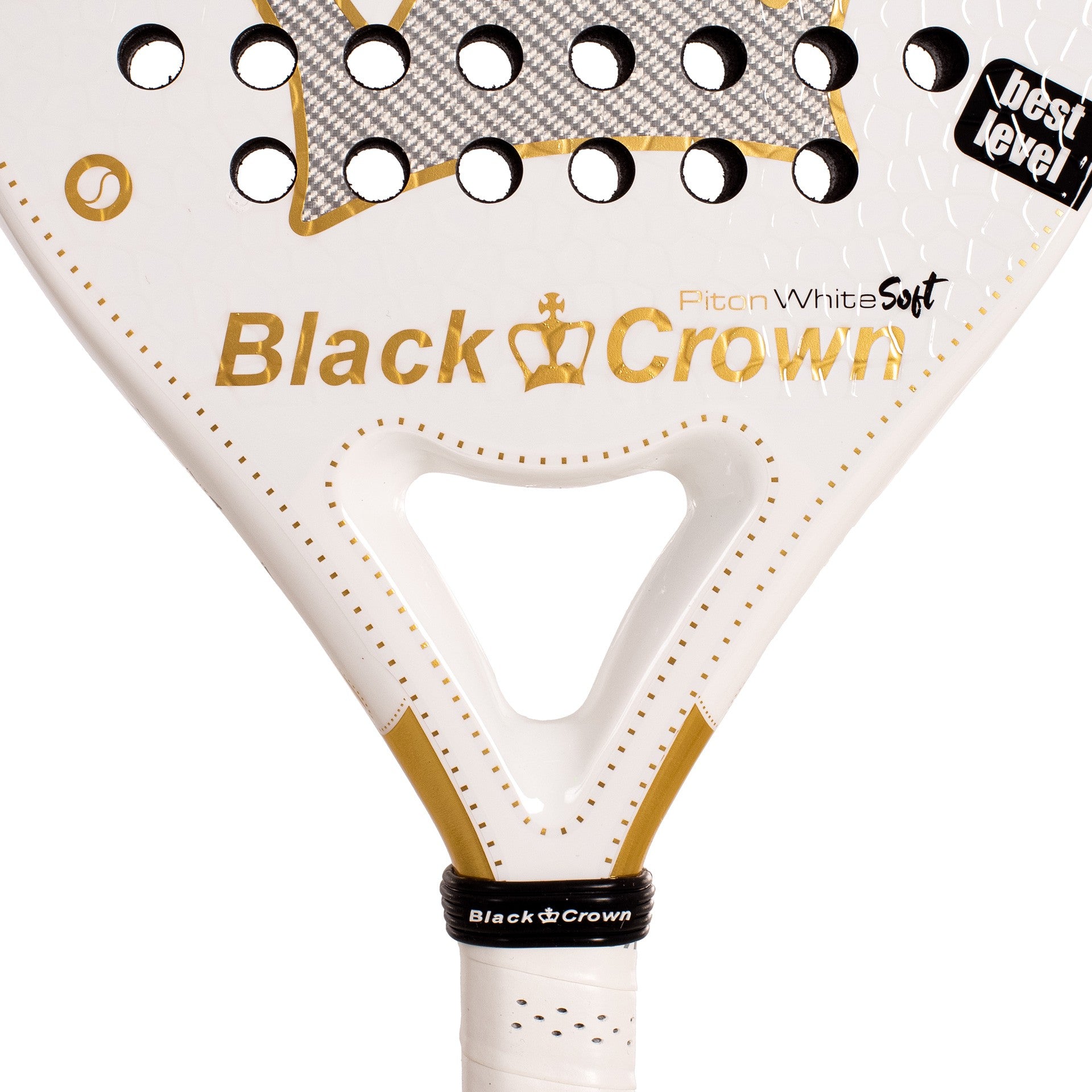 Black Crown Piton White Soft Padel Racket
