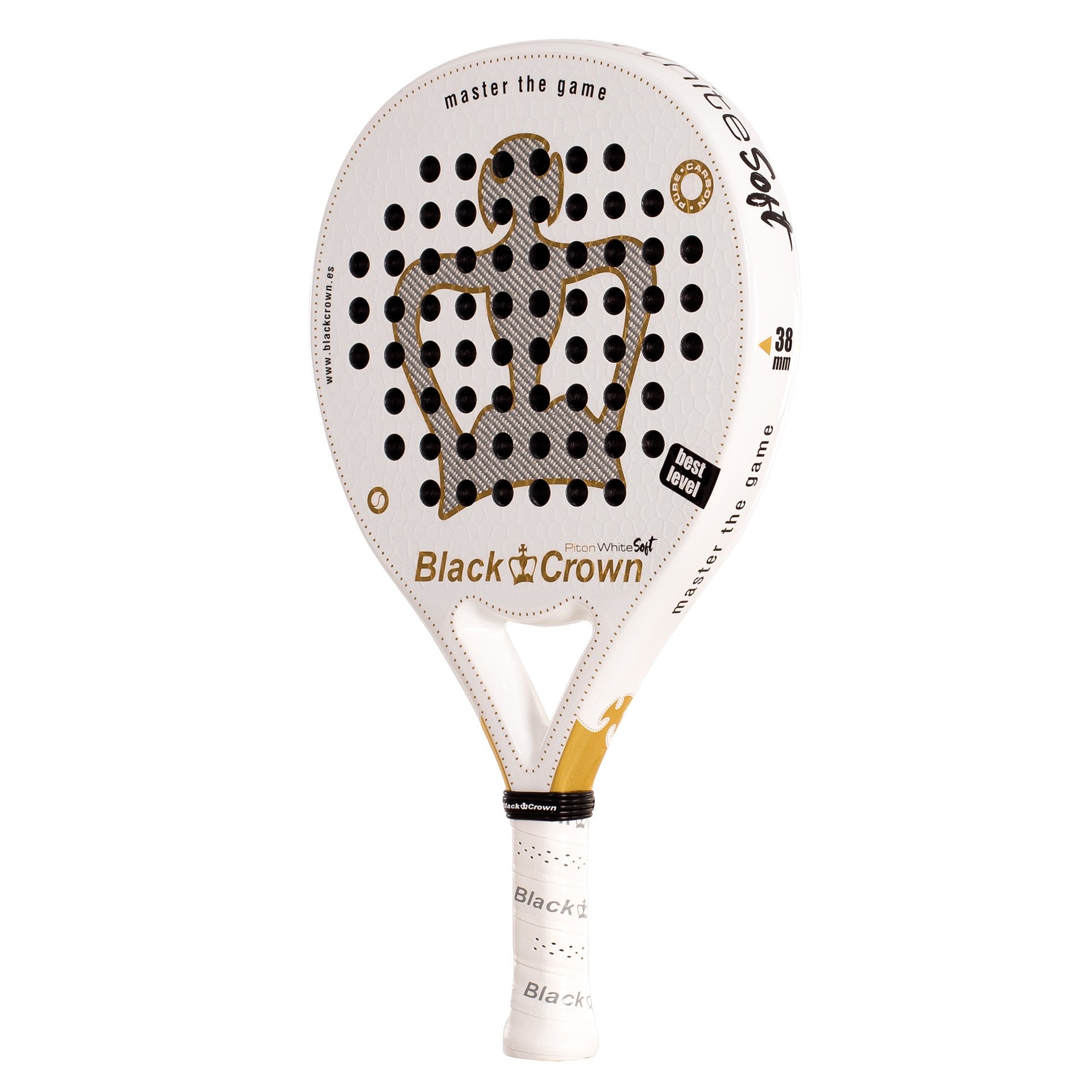 Black Crown Piton White Soft Padel Racket
