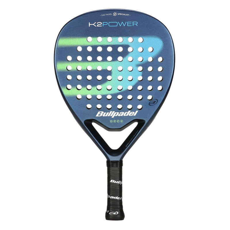 Load image into Gallery viewer, Bullpadel K2 Power 25 Padel Racket glittering logo front view
