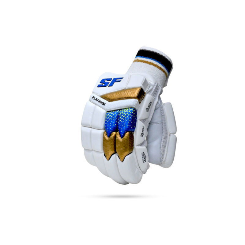 Load image into Gallery viewer, SF Platinum Cricket Batting Gloves Side Image
