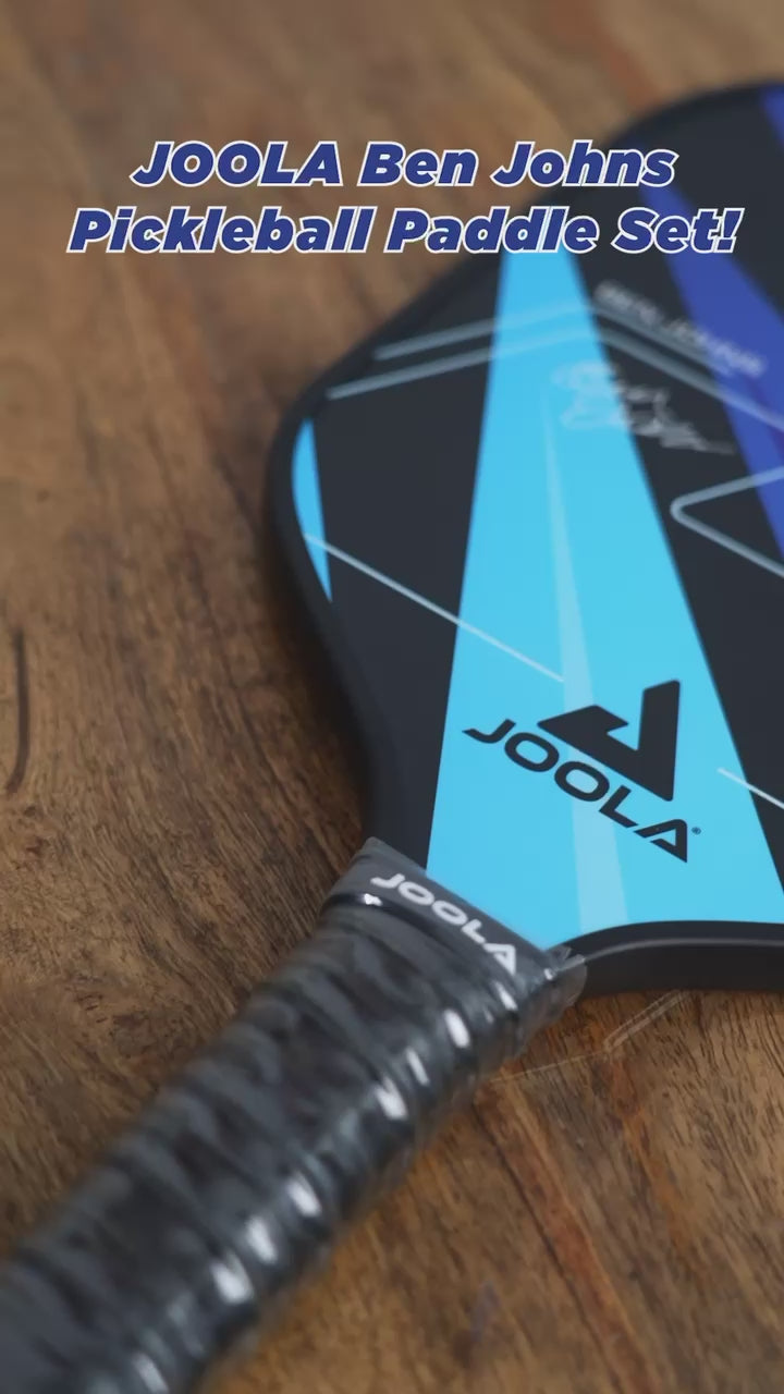 Load video: Joola Ben Johns Pickleball Set coverbag with paddles and balls inside video