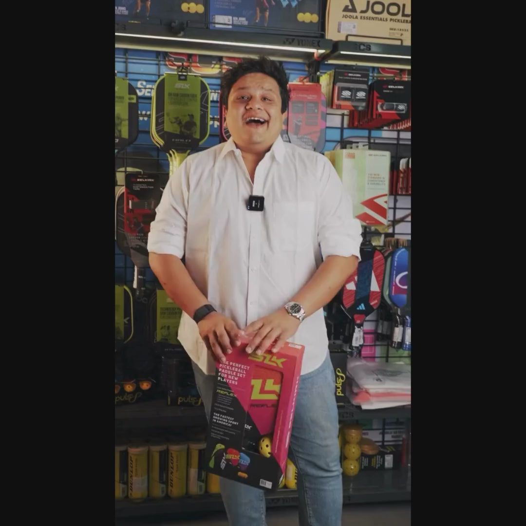 Load video: Selkirk SLK Reflex Pickleball Paddle Set