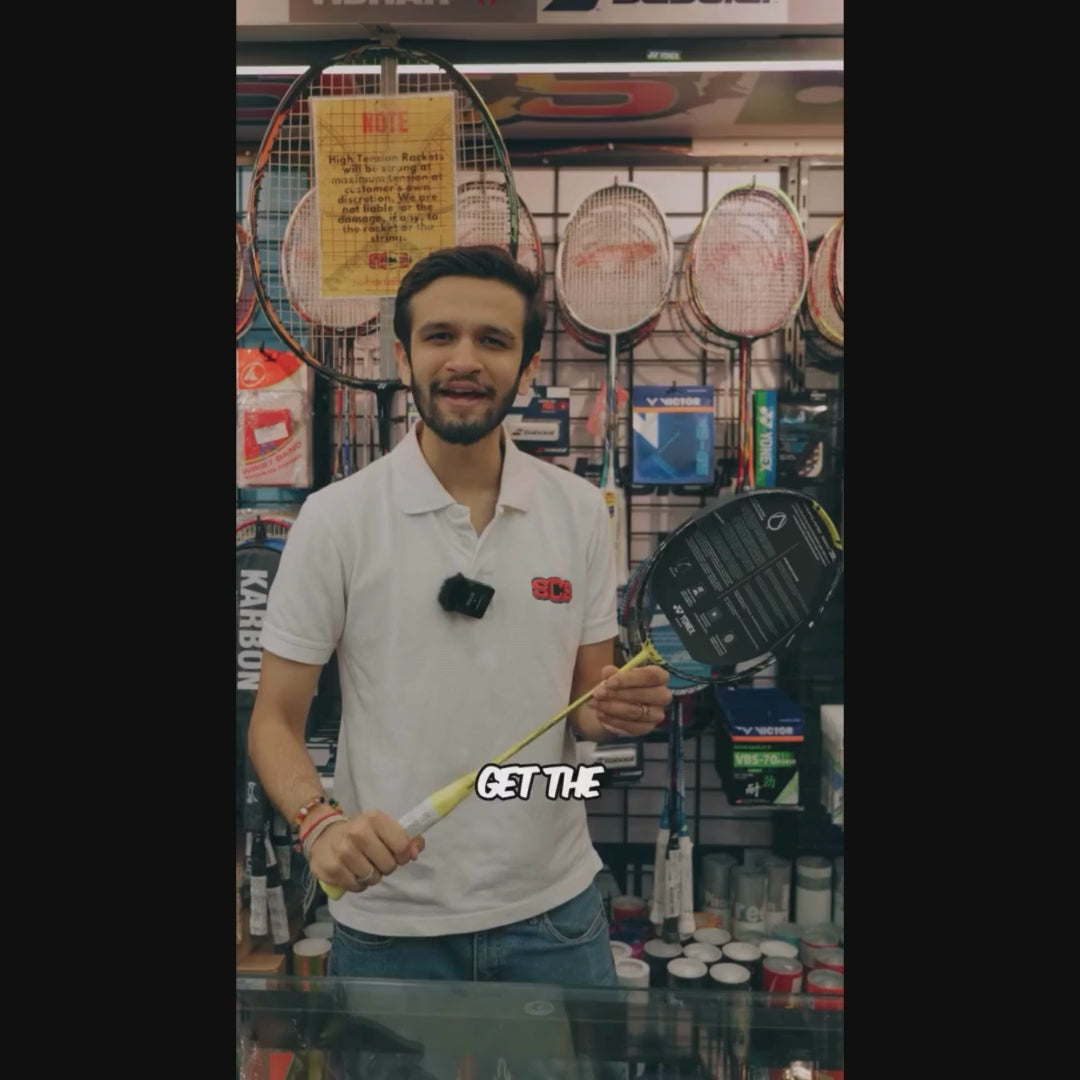 Load video: Yonex Nanoflare 1000 Z Badminton Racket (Unstrung)