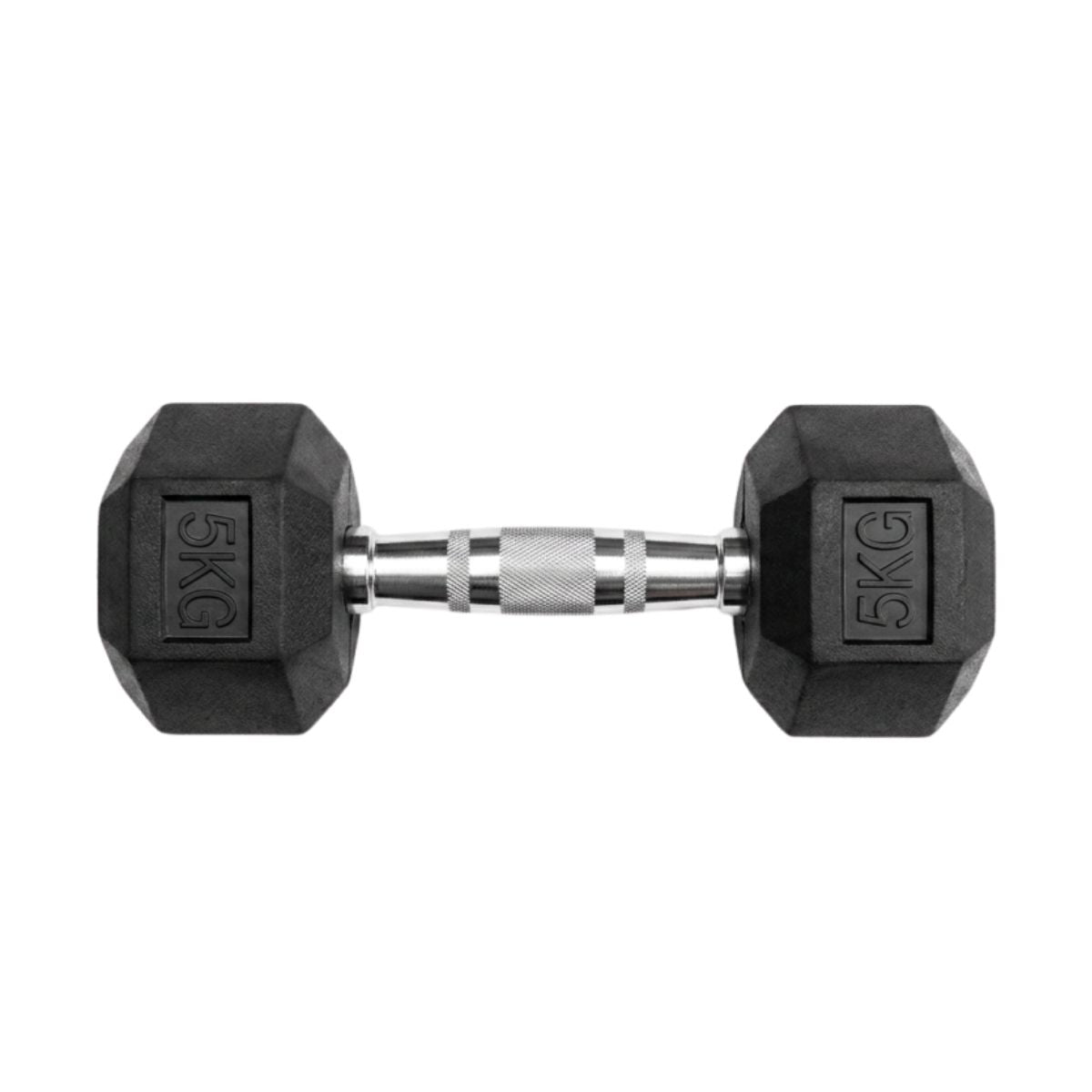 Puls8 Hex Rubber Coated Dumbbell (Single Dumbell)