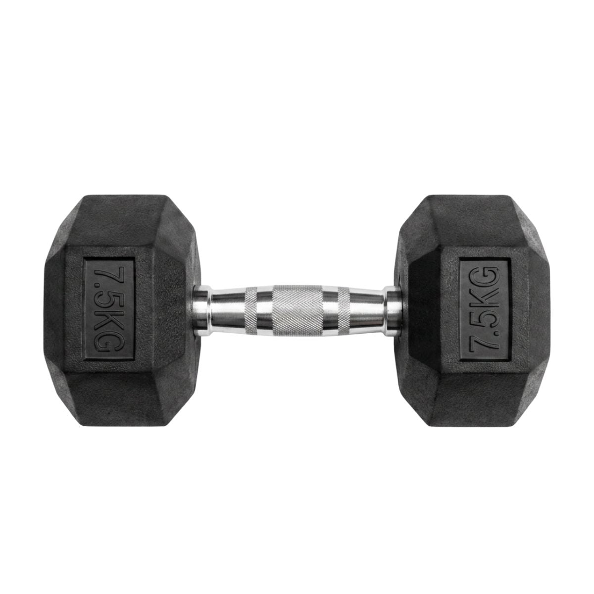 Puls8 Hex Rubber Coated Dumbbell (Single Dumbell)