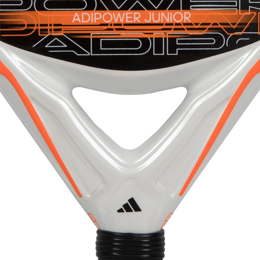 Adidas Adipower Junior 3.3 padel racquet featuring a reinforced structure for consistent play
