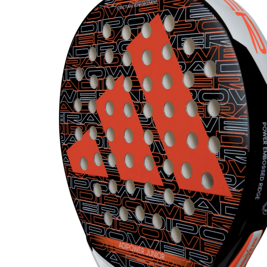 Junior-friendly Adidas Adipower Junior 3.3 padel racquet with enhanced stability and control
