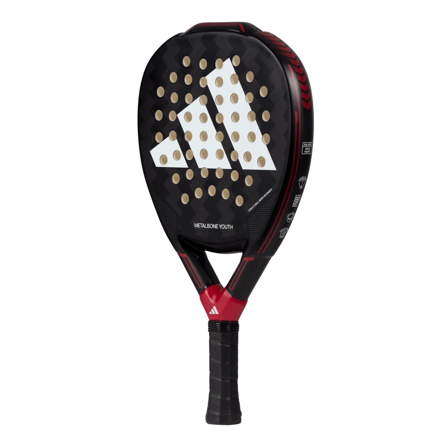 Adidas Metalbone Youth 3.3 padel racquet with a comfortable grip for better handling and playability
