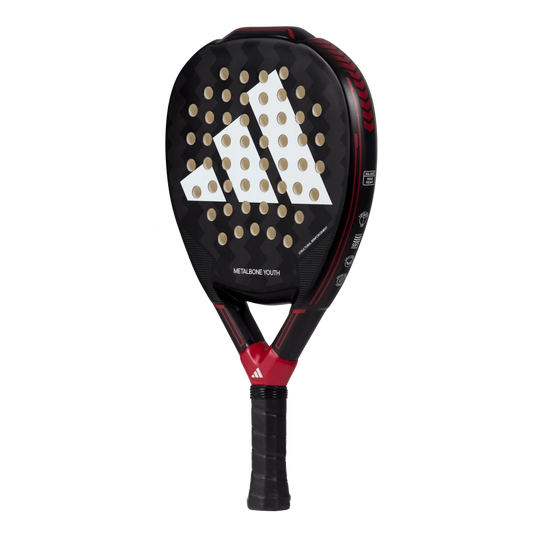 Adidas Metalbone Youth 3.3 padel racquet with a comfortable grip for better handling and playability
