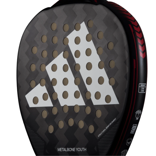 Stylish Adidas Metalbone Youth 3.3 padel racquet with a modern design for young padel enthusiasts
