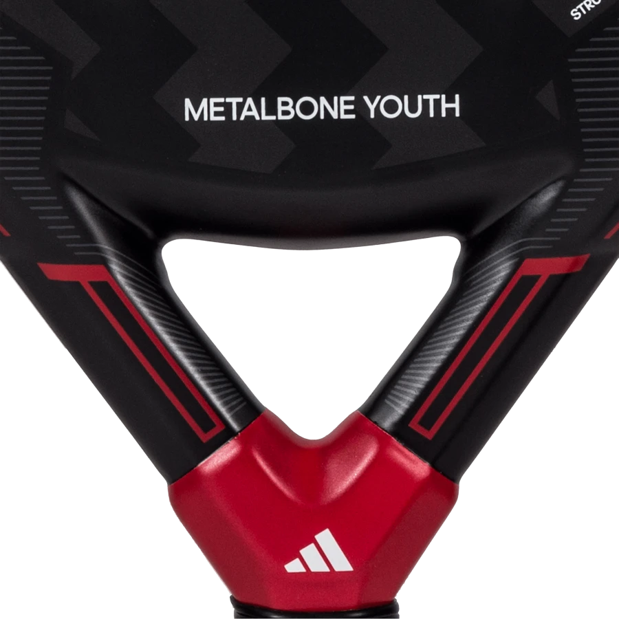 Adidas Metalbone Youth 3.3 padel racquet featuring a larger sweet spot for consistent and accurate shots
