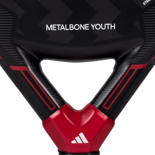 Adidas Metalbone Youth 3.3 padel racquet featuring a larger sweet spot for consistent and accurate shots
