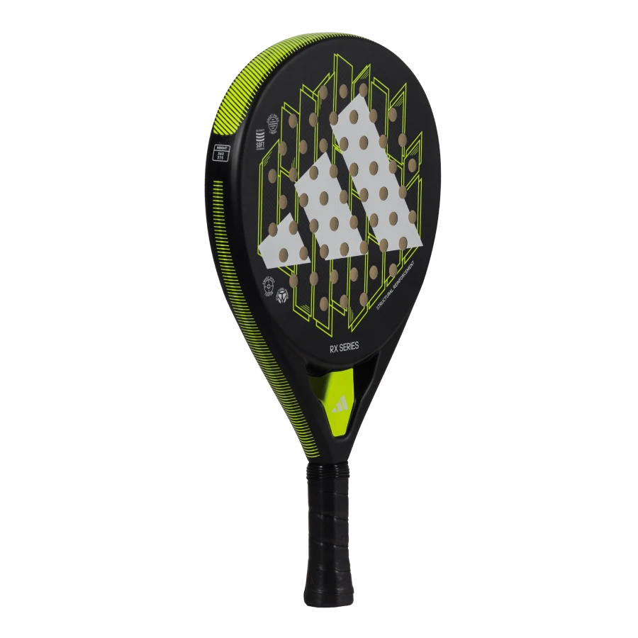 Adidas RX Series Lime padel racquet with a comfortable grip and enhanced control
