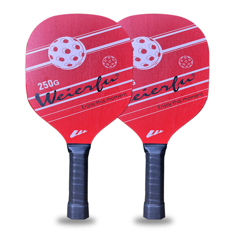 Load image into Gallery viewer, Weierfu Wooden Pickleball red Paddle 
