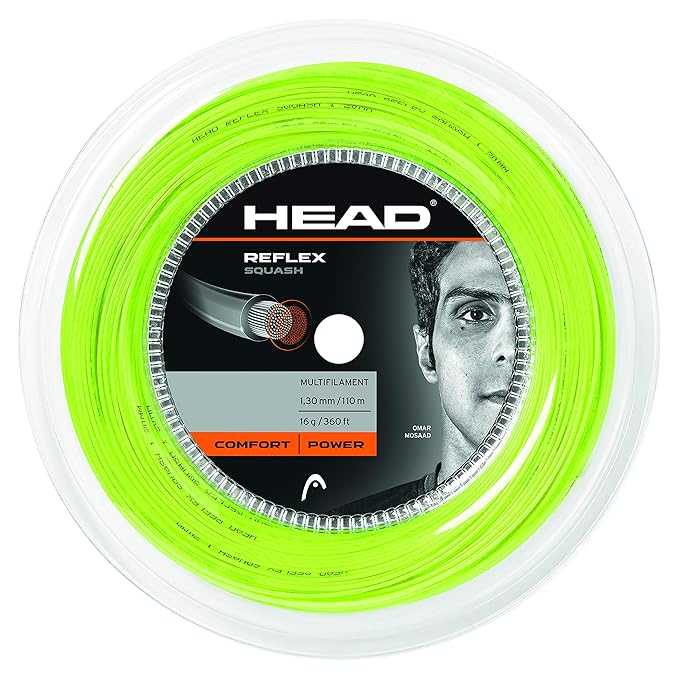 Head Reflex 16L Squash String (18 racket can be strung)