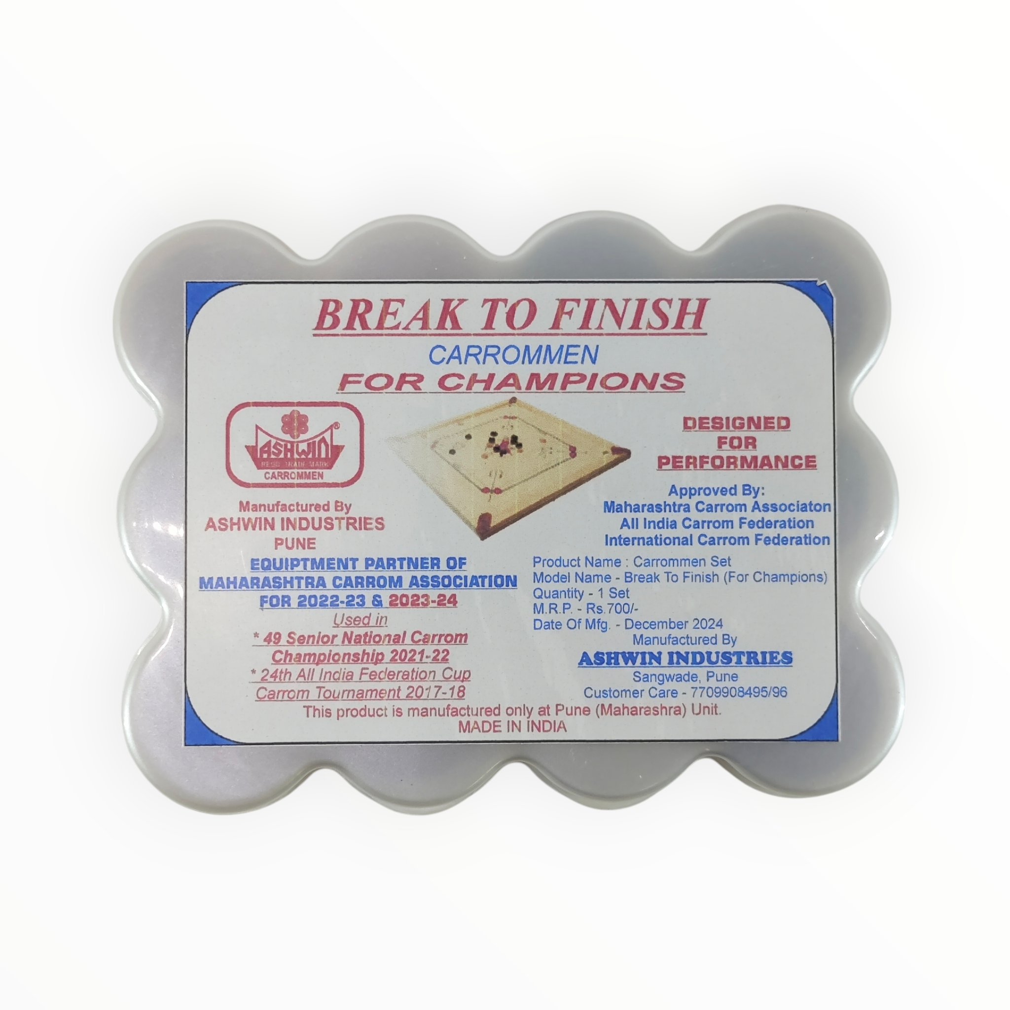 Ashwin Break To Finish For Champions Carrom Coin