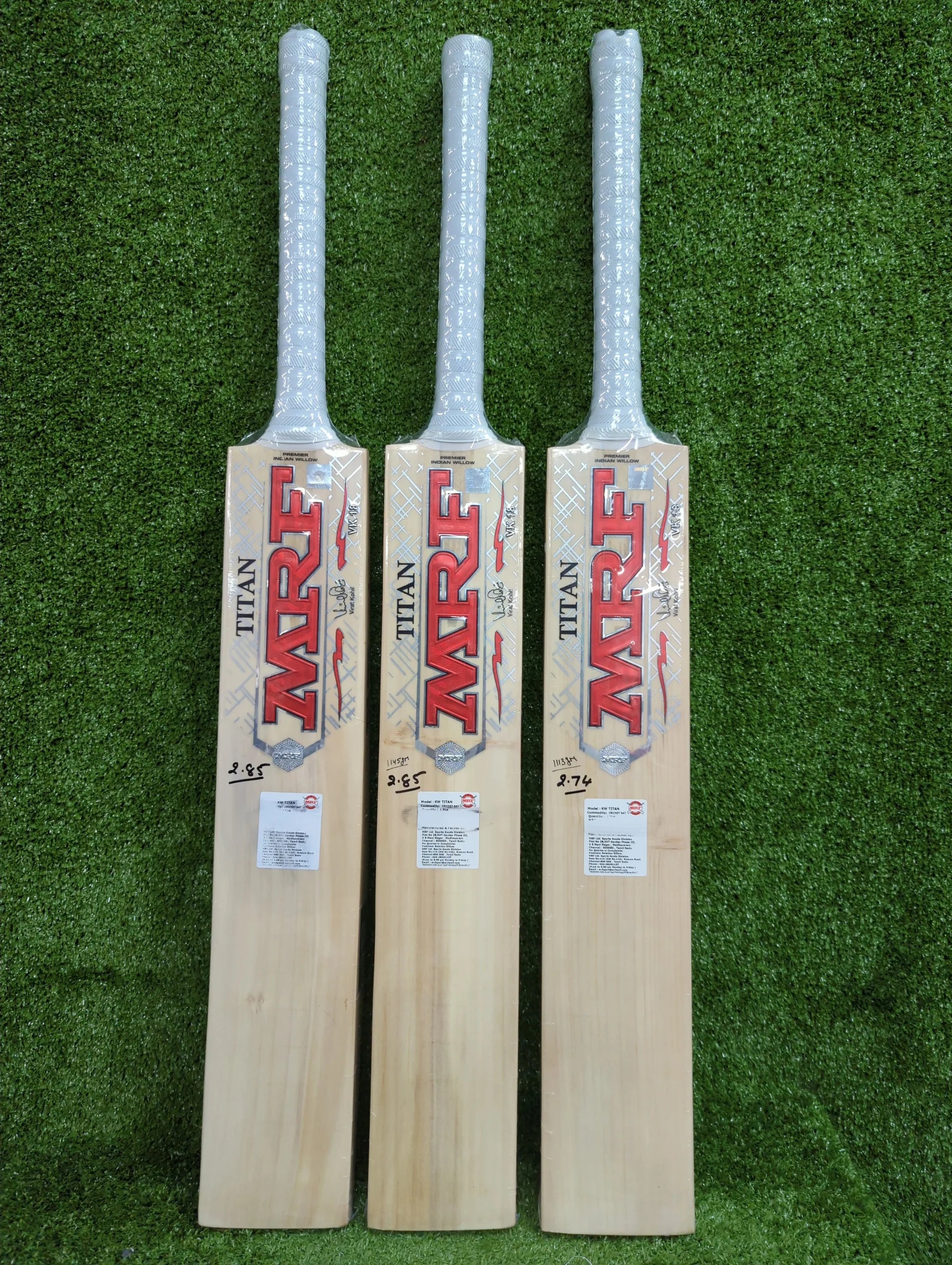 Buy MRF Titan Kashmir Willow Cricket Bat Online SCS Sports