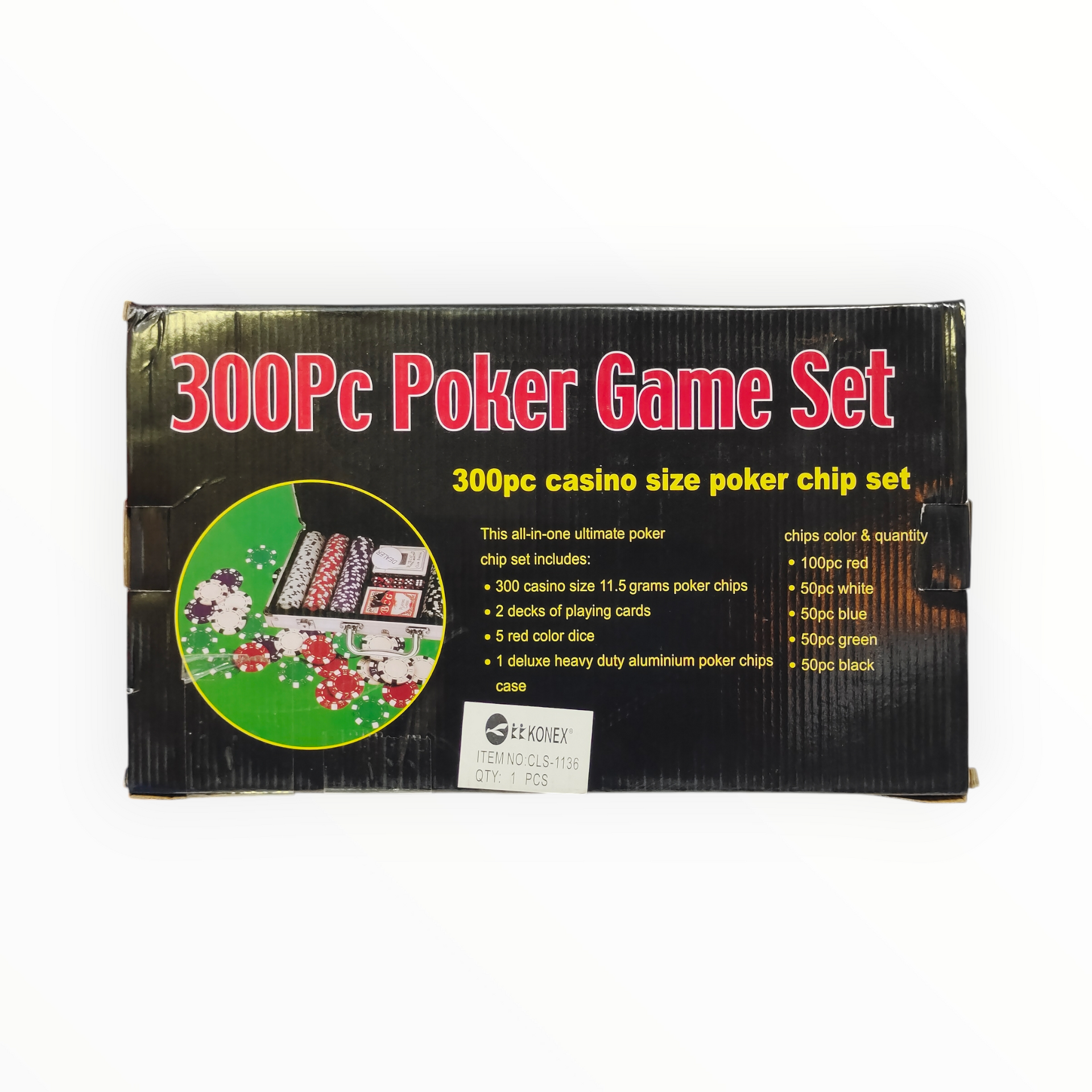 Buy Konex 300 Chips Poker Set SCS Sports