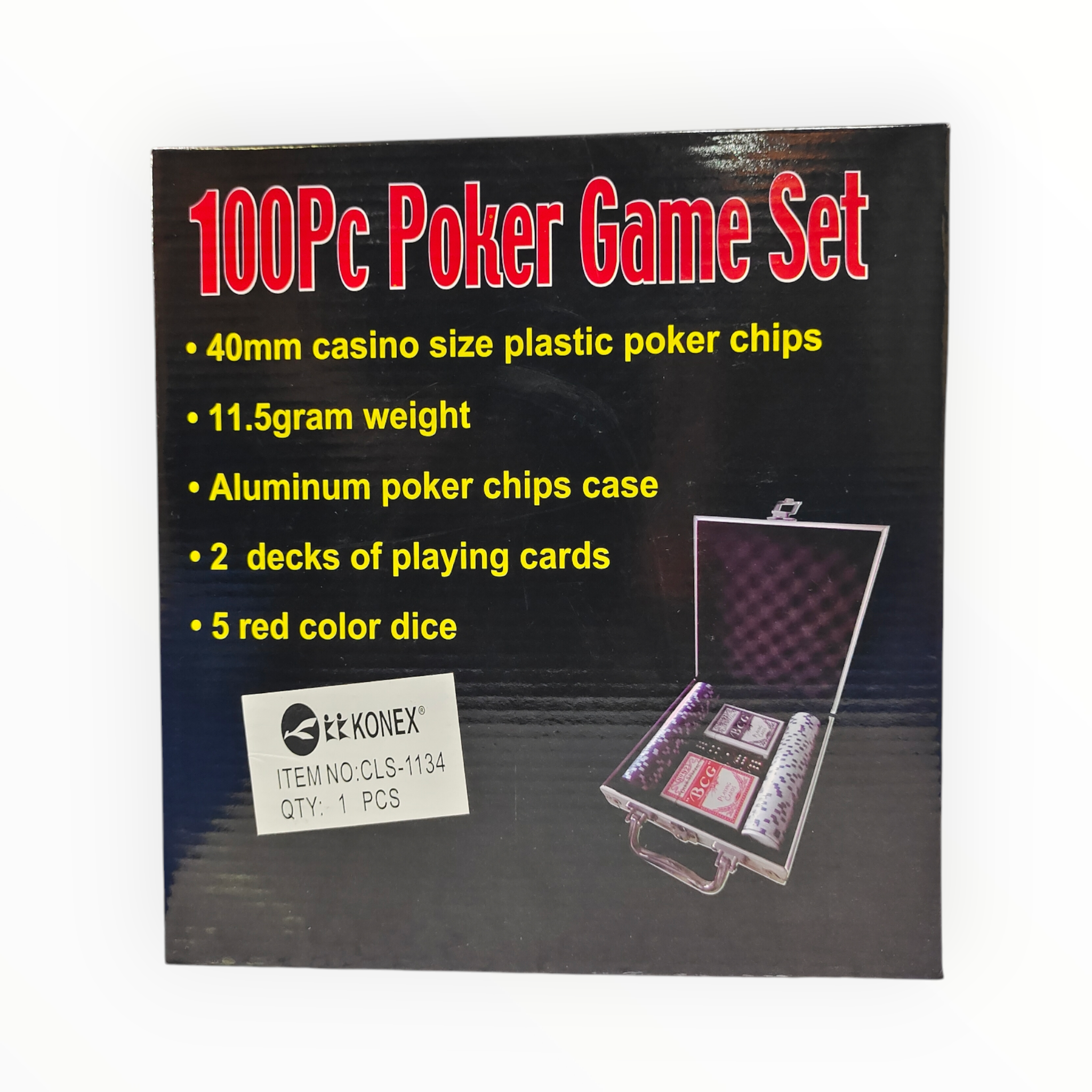 Konex 100 Chips Poker Set