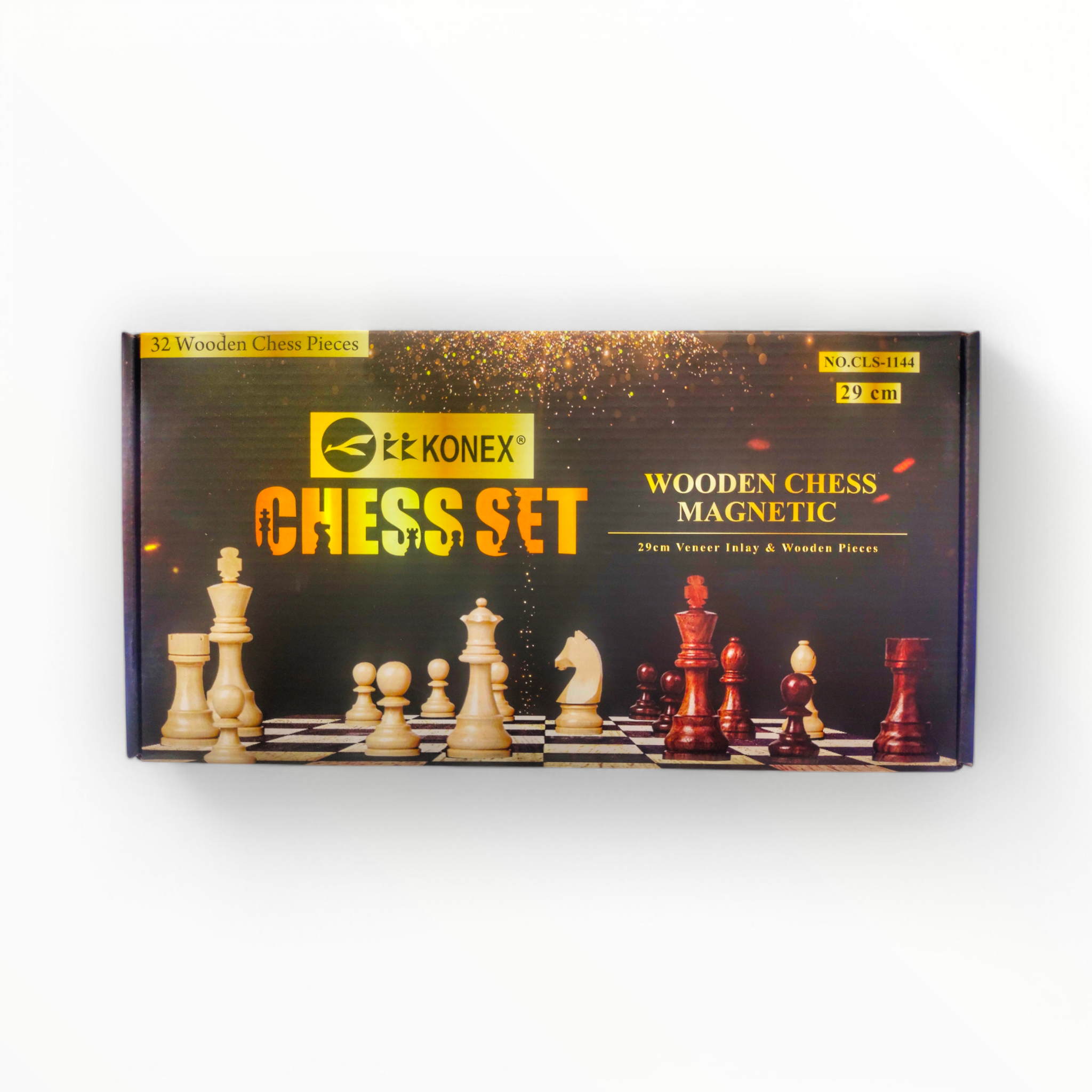 Konex Wooden Magnetic Chess Board