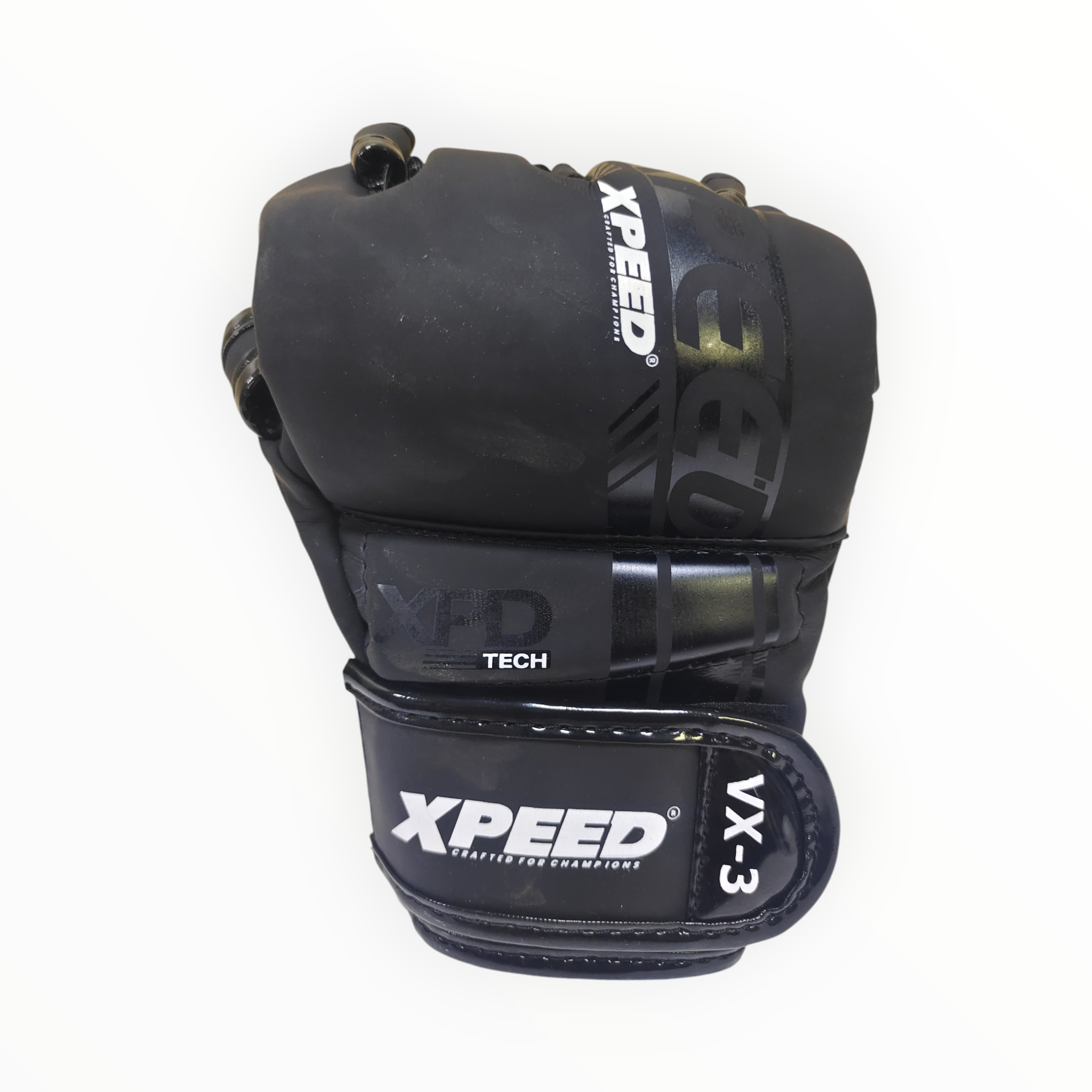 Xpeed Matt PU Cut Finger Boxing Gloves
