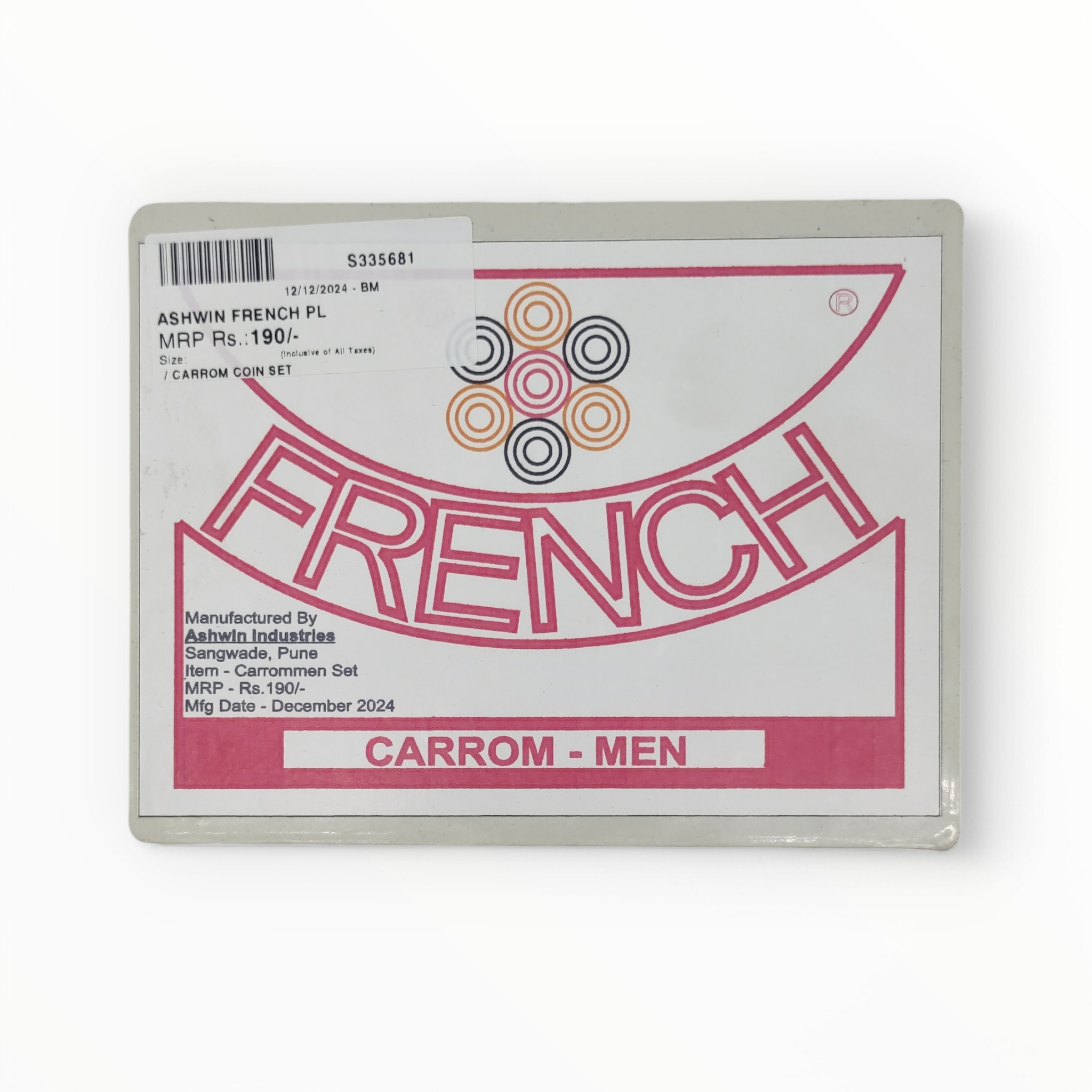 Ashwin French Pl Carrom Coin
