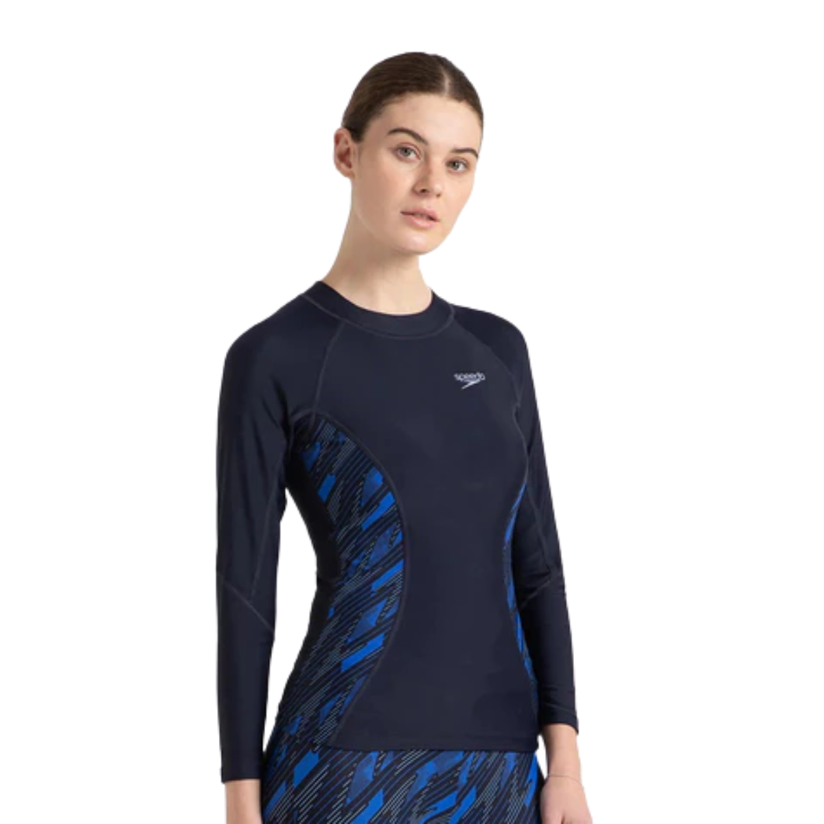 Speedo AF Hypboom Long Sleeve Rash Top Swimming Costume Female