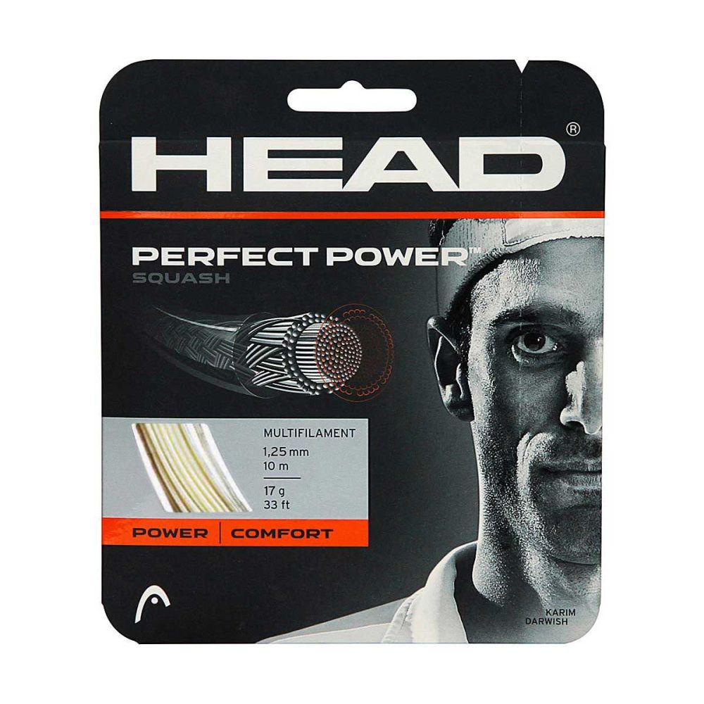 Head Perfect Power 16L Single Squash String (one racket can be strung)