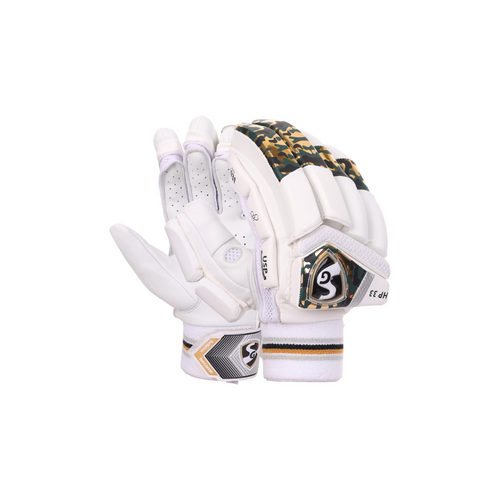SG HP 33 White Cricket Batting Gloves