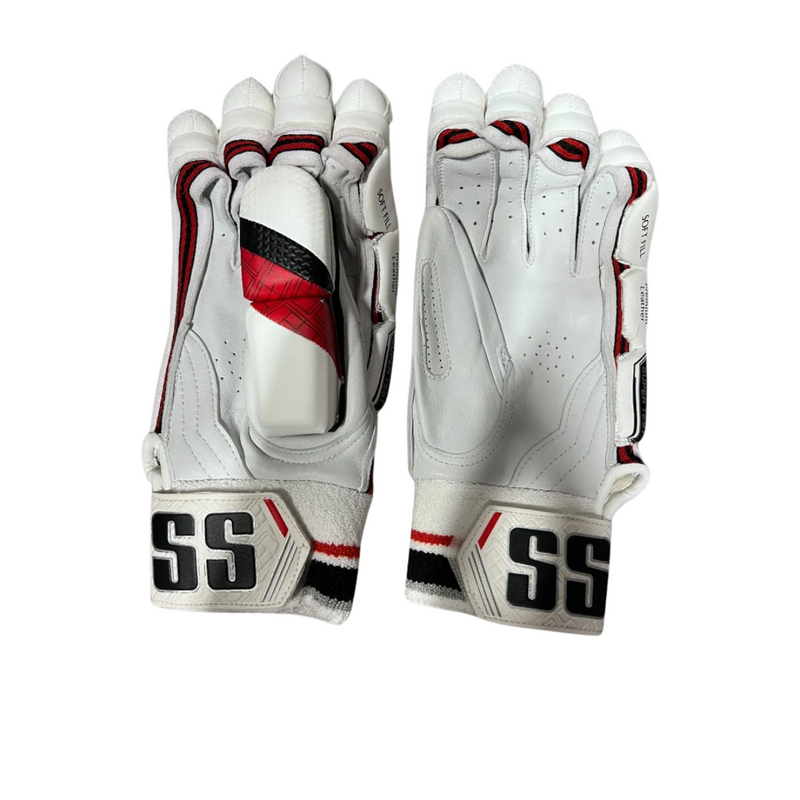 Load image into Gallery viewer, SS Super Test-Red Cricket Batting Gloves
