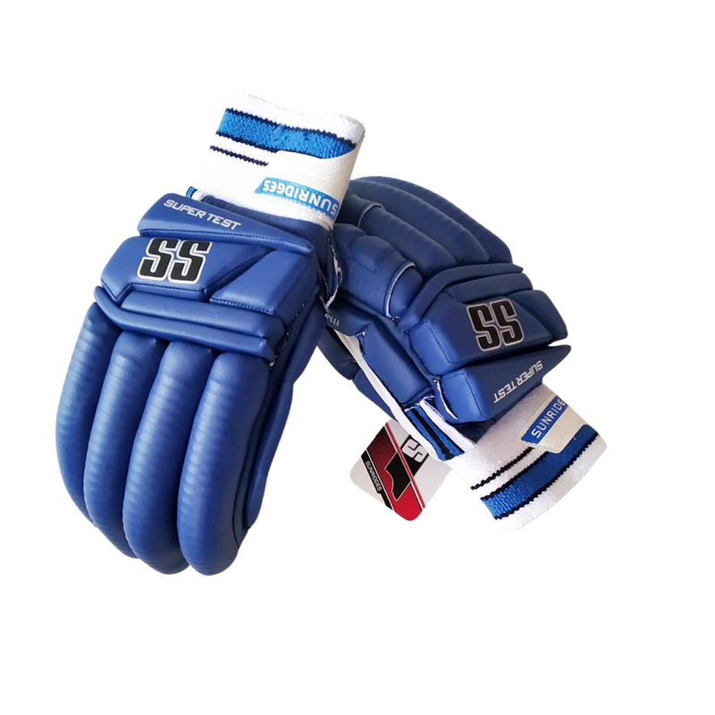 Load image into Gallery viewer, SF Test Blue Cricket Batting Gloves
