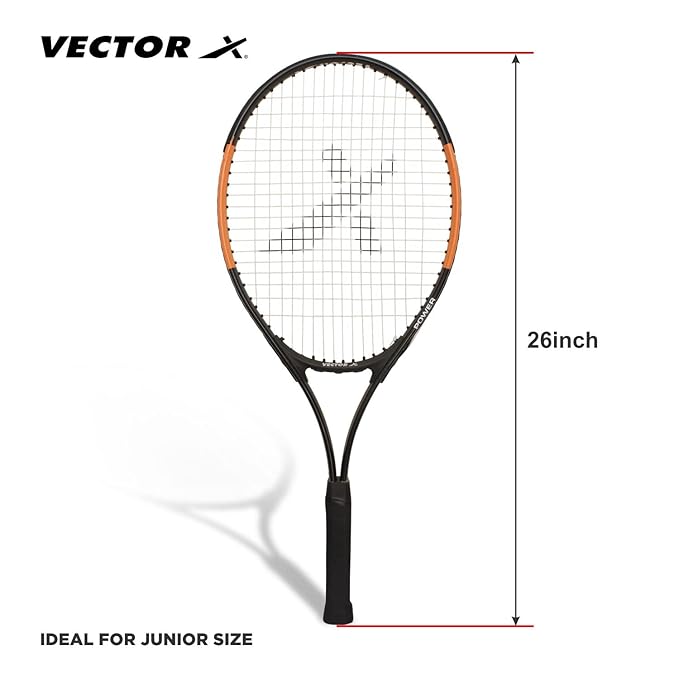 Load image into Gallery viewer, Vector X VXT-520 Jr Tennis Racket Full Cover
