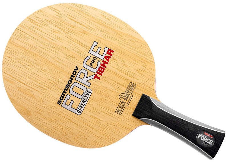 Load image into Gallery viewer, Tibhar Force Pro Black Edition Concave Table Tennis Ply Side Image
